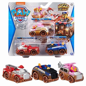 Winter Decoration Limited Model PAW Patrol True Metal Vehicles 1:55 Scale 3-Pack