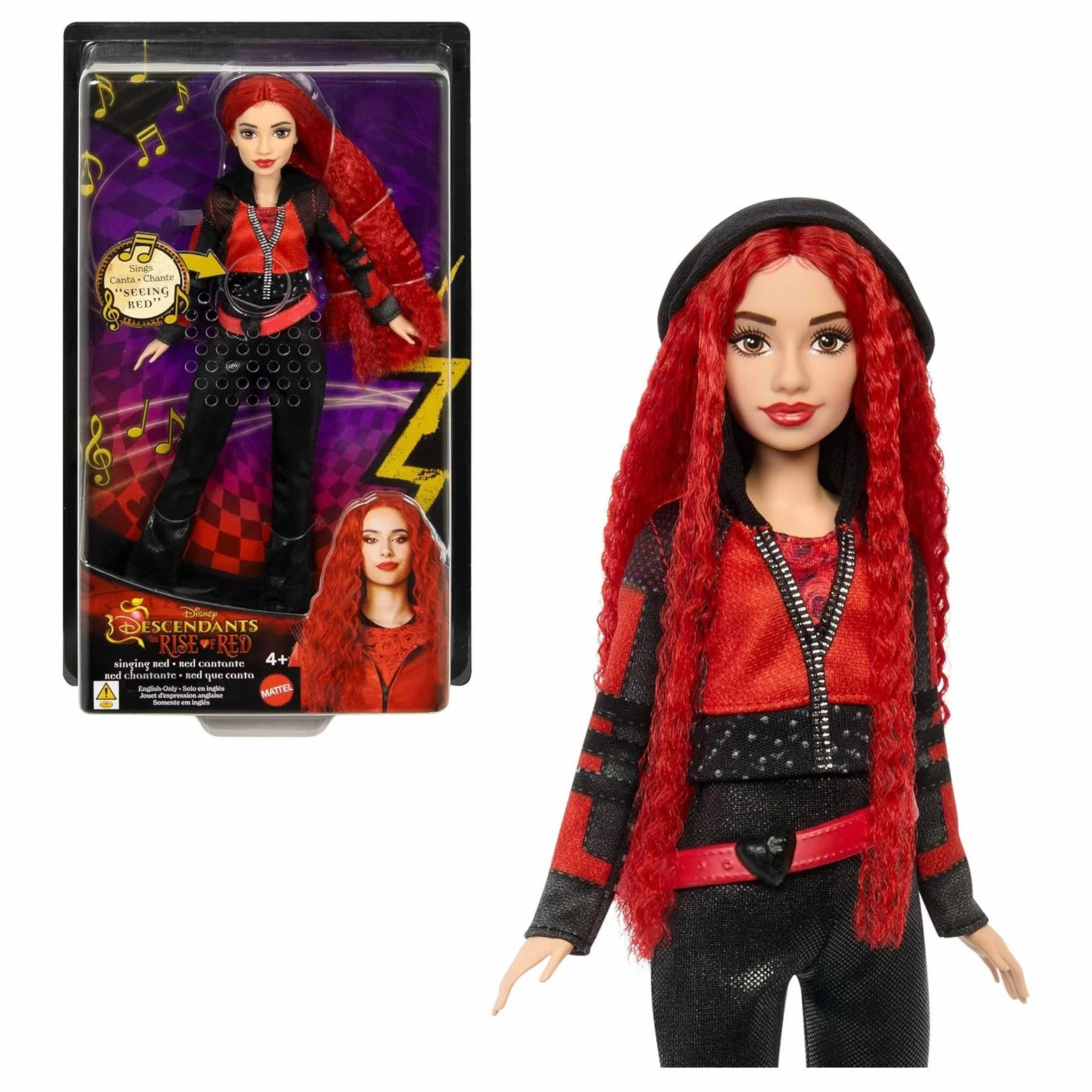 Descendants 4 Red Singing Doll Daughter of Queen of Hearts Robot Design Press Worthy