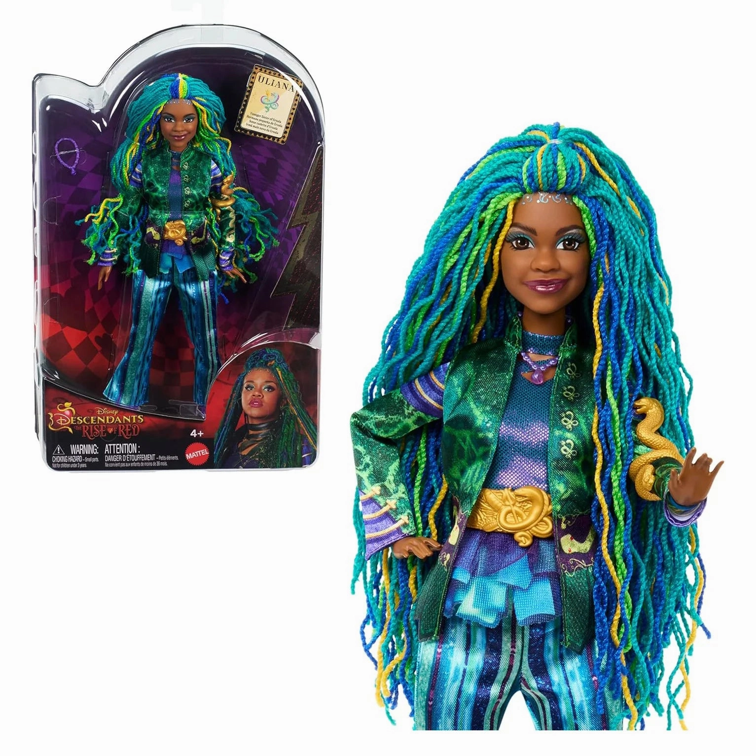 Descendants: The Rise of Red Fashion Doll & Accessory - Uliana TV Series Battle Reenactment