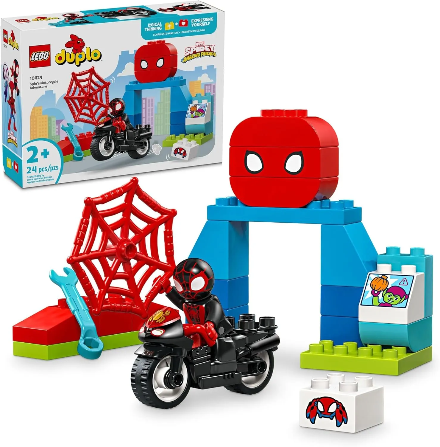 Lego 10424 - Duplo Spin??s Motorcycle Adventure Avid Fan Movie Character