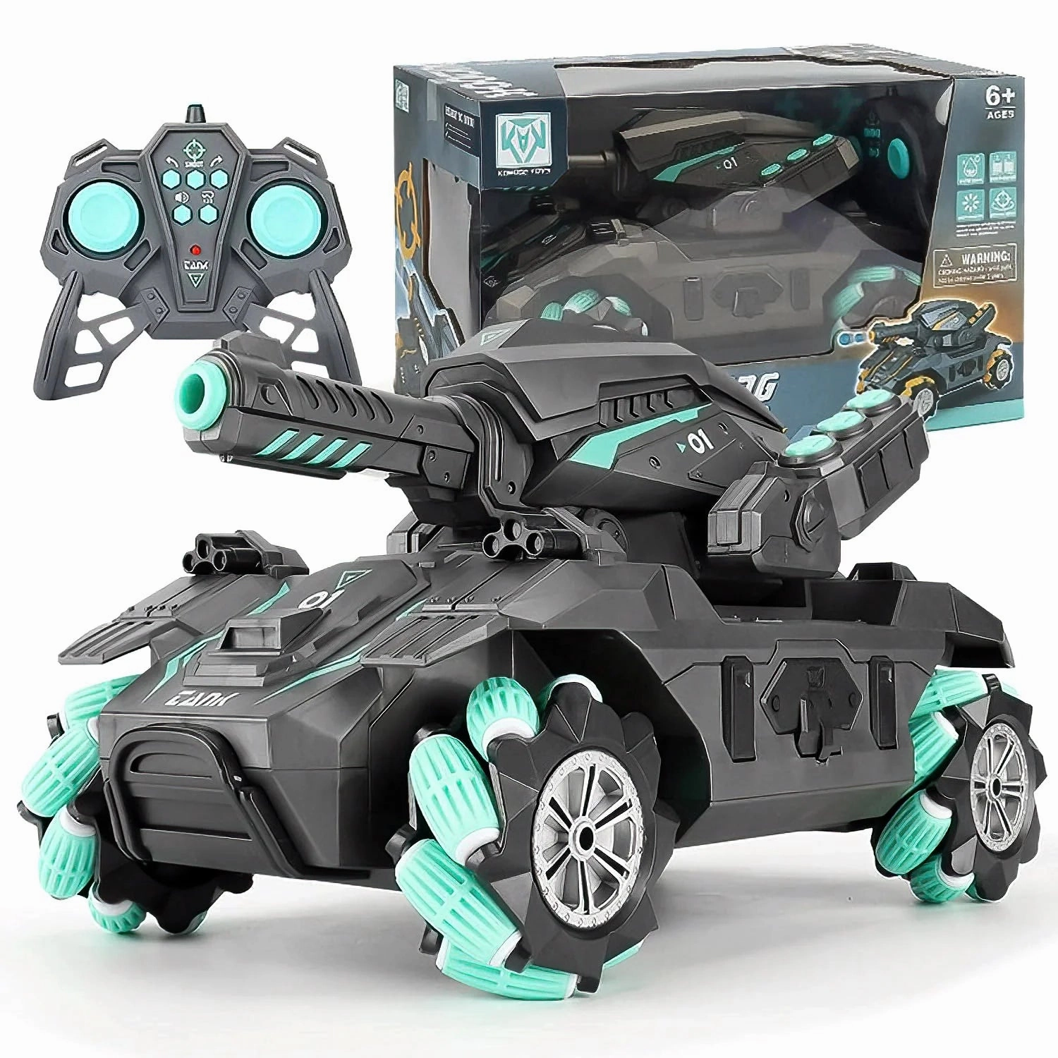 Shooting and Climbing RC Tank - Assorted Bohemian style Reptile Figure