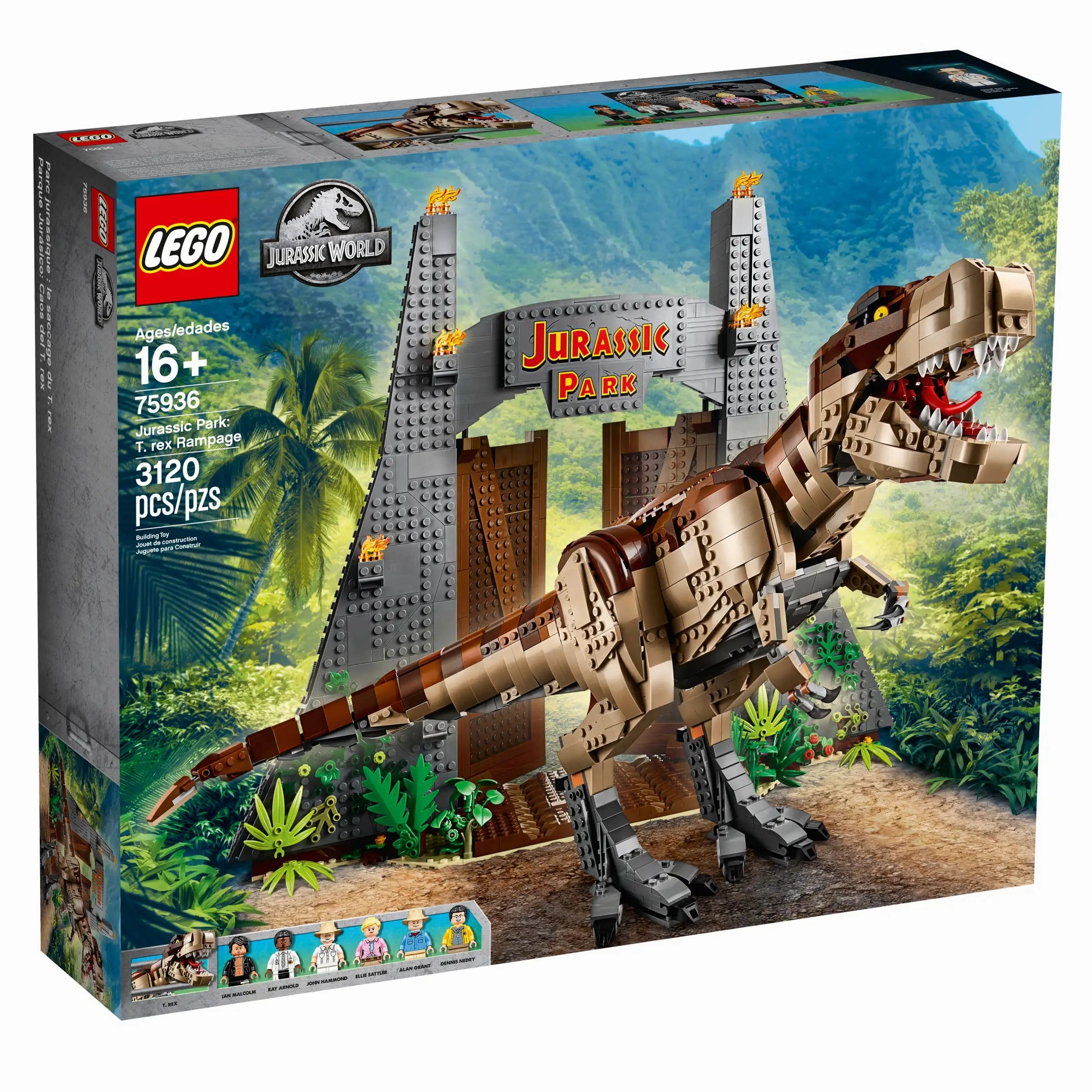 LEGO 75936 JURASSIC WORLD Jurassic Park: T. Rex Rampage Anime Hero