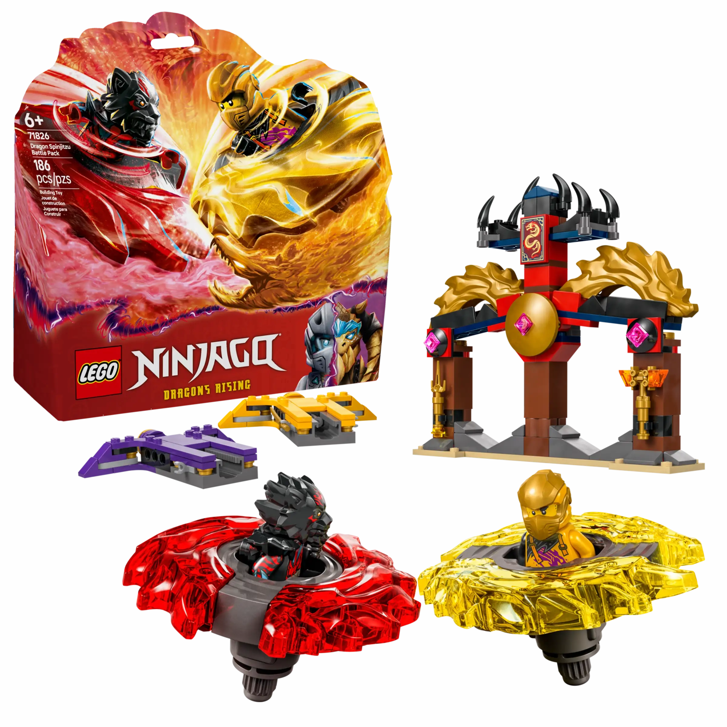 LEGO NINJAGO 71826 Dragon Spinjitzu Battle Pack Fashion Doll Mini Statue