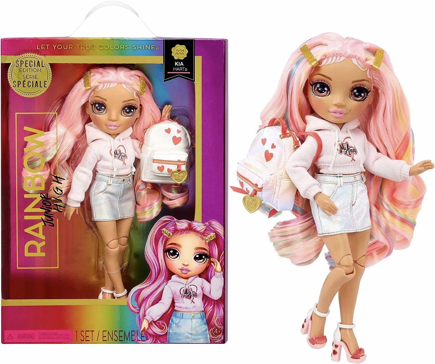Top Rated Rainbow High Jr High Special Edition Kia Hart Doll Pink