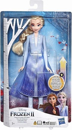 Disney Frozen Elsa Magical Swirling Adventure Fashion Doll That Lights Up Patio Decor