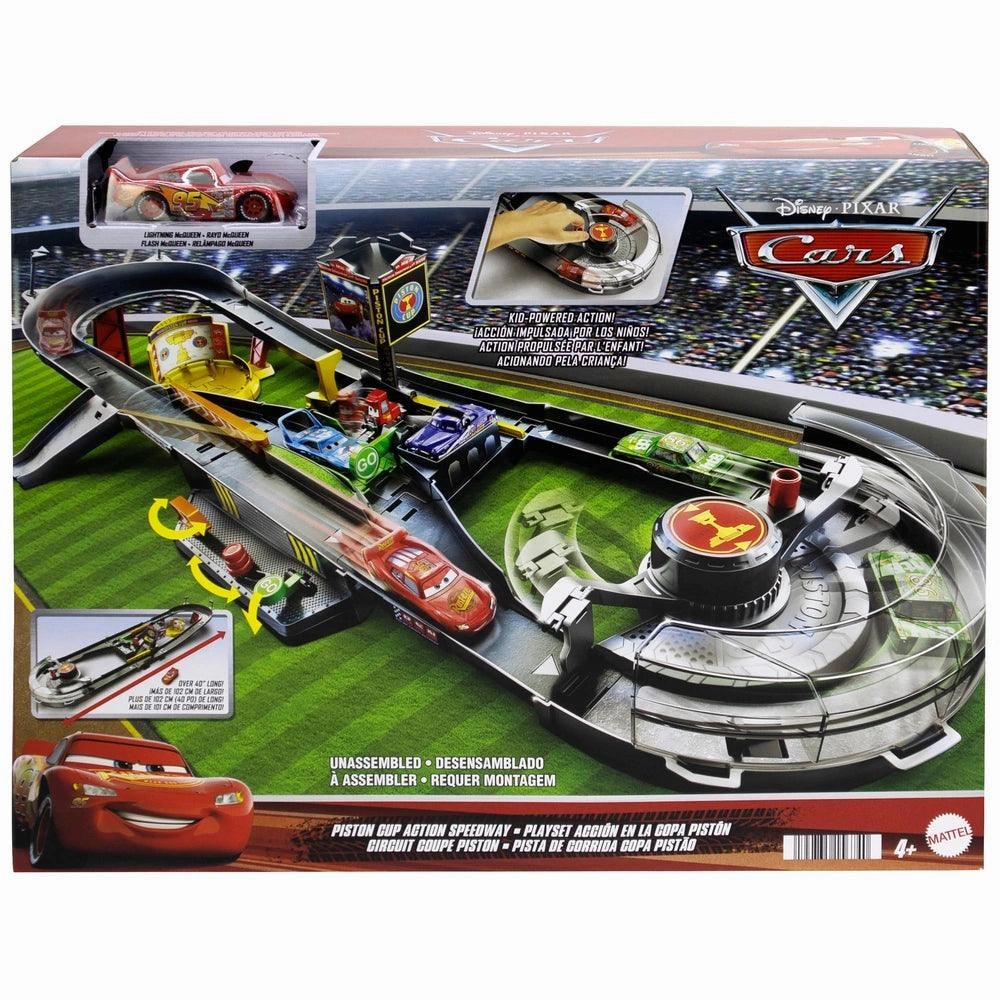 Disney Pixar Cars Piston Cup Action Speedway Playset Articulated Joints Collectors Model