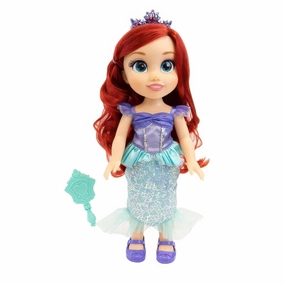 Disney Princess  100th Anniversary The Mermaid Little Ariel Doll 38cm Dragon Statue Cartoon Figure