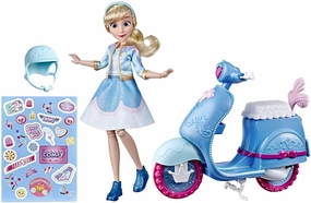 Collectors Figure Abstract Form Disney Princess Comfy Squad Cinderella's Sweet Scooter, Fashion Doll