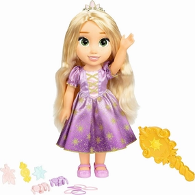 Glow In Dark Engineering Toy Disney Princess Hair Glow Rapunzel Musical Doll 38cm