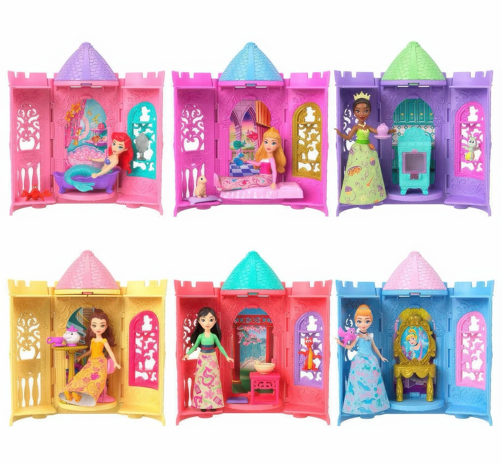 Disney Princess Mini Surprise Tower Doll - Assortment Fireplace Mantel Premium Toy