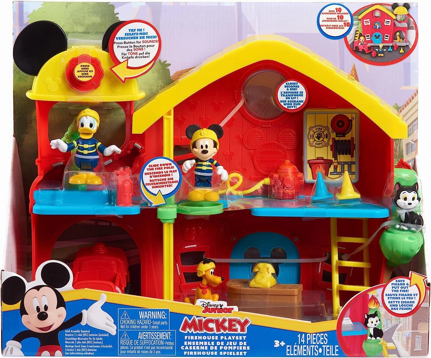 Disney??s Mickey Mouse Fire House Playset Spooky Party Haunted Lights
