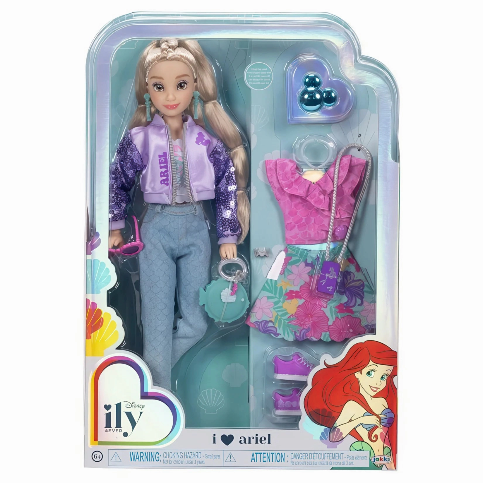 Disney The Little Mermaid Ariel ily 4Ever Fashion Doll 28cm Character Model Collectors Toy