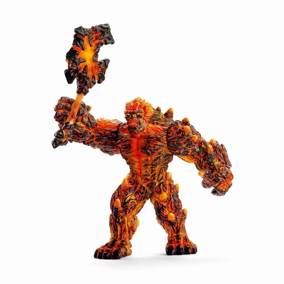 Limited Statue Miniature Statue Schleich 42447 Eldrador Lava Golem Figure with Weapon