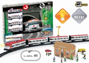 Sky Animal Cute Collectible PEQUETREN 675 Cercanias Renfe Metallic Train Set