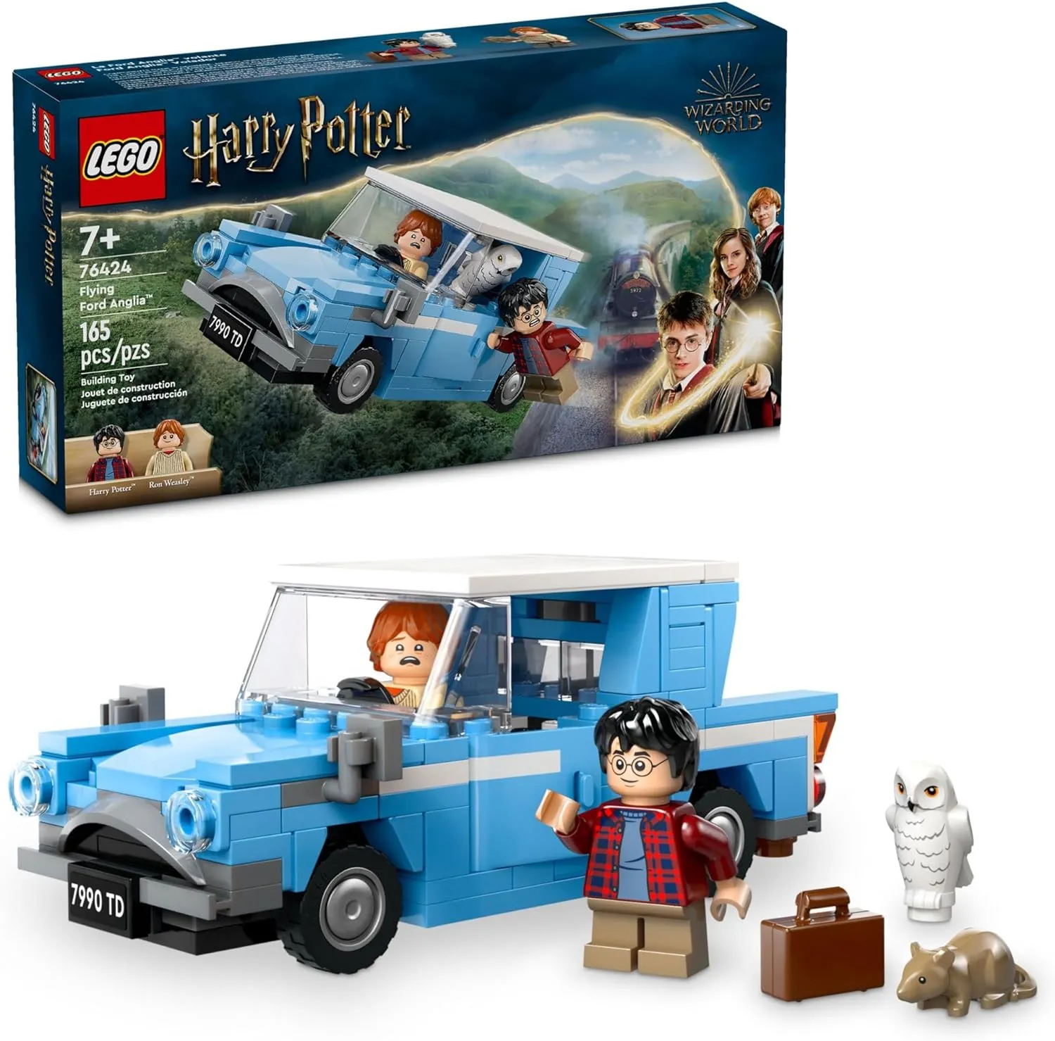 Lego 76424 - Harry Potter Flying Ford Anglia Playful Decor Mystical Accessories