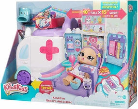 Kindi Kids Hospital Corner Unicorn Ambulance Playset Game Adaptation