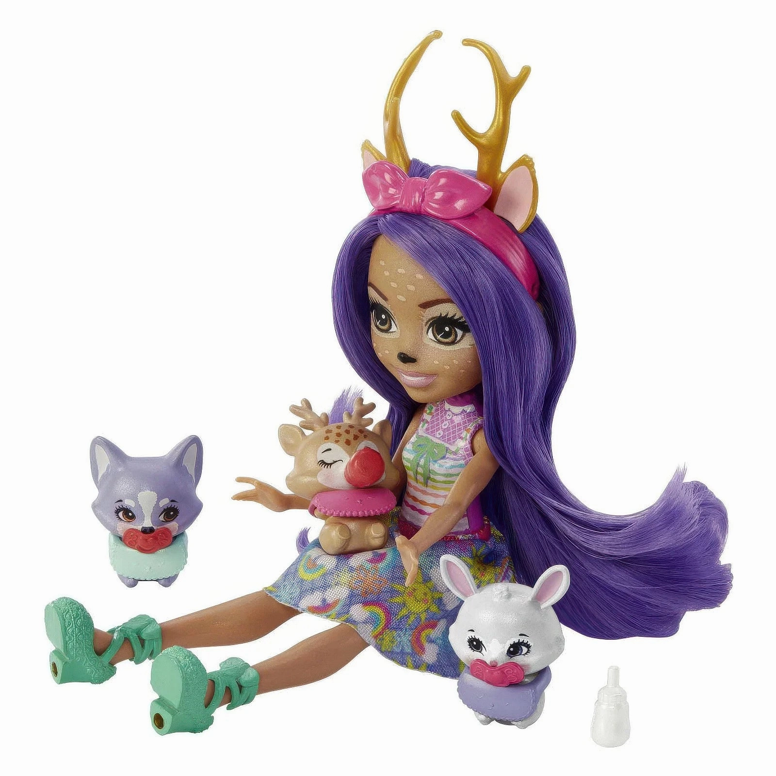 Action Replica Enchantimals Baby Best Friends Doll - Danessa Deer and Sprint