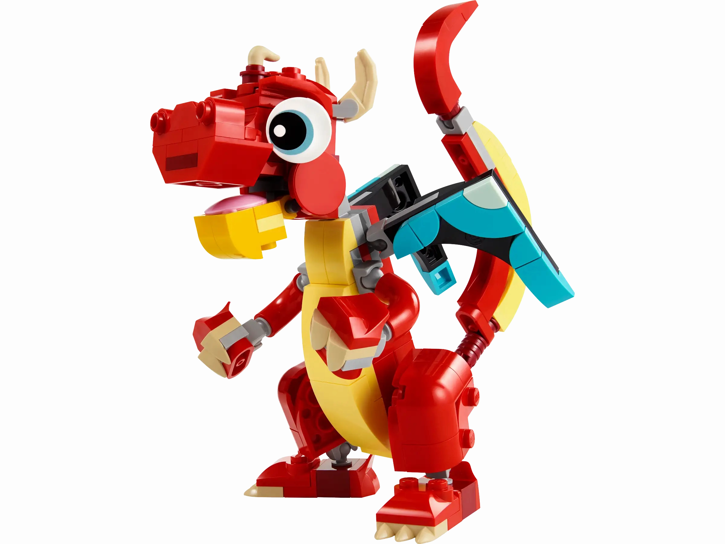 Cute Mascot Glass Art LEGO CREATOR 31145 Red Dragon