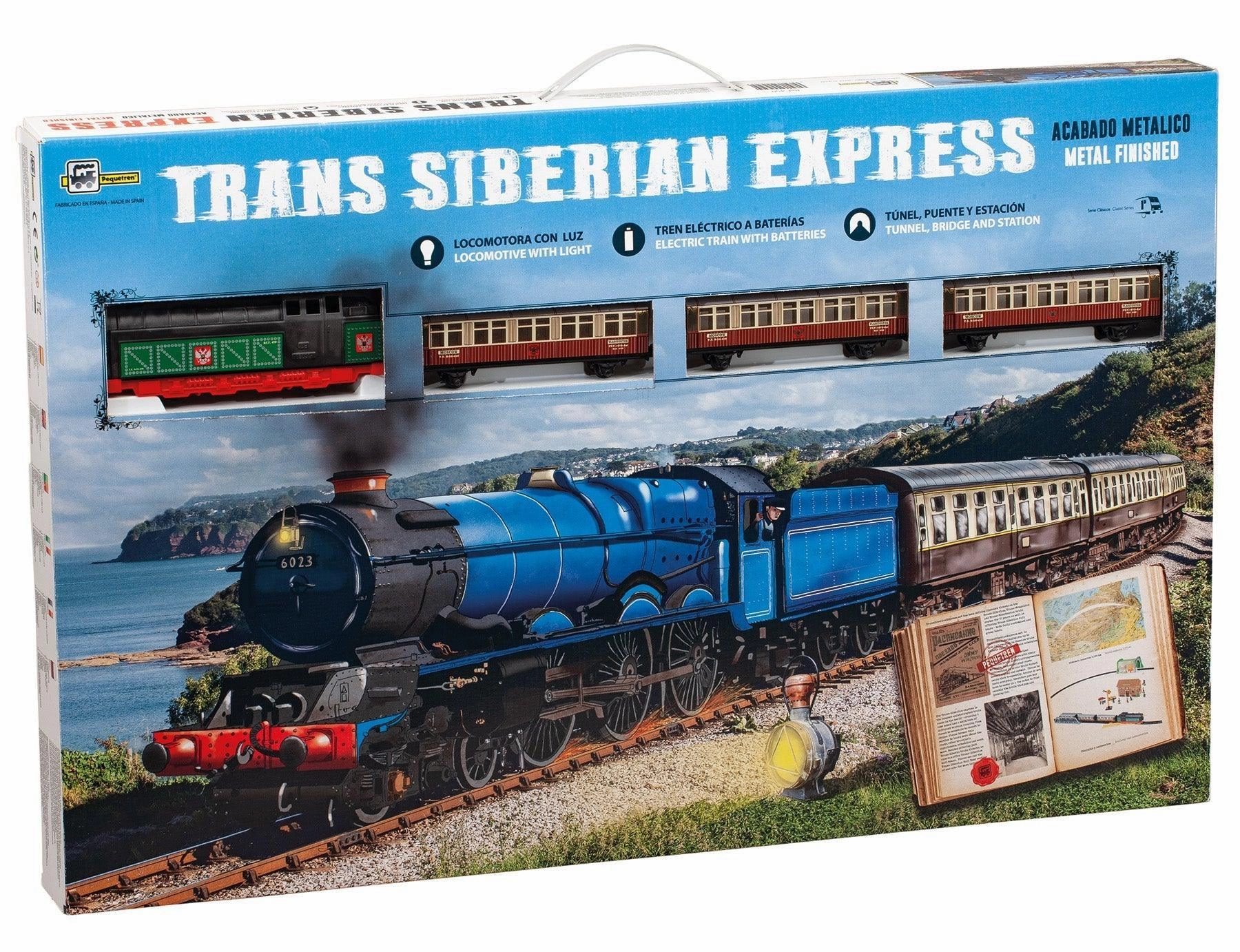 Cross Culture Mainstream Appeal PEQUETREN 450 Trans-Siberian Express Metallic Train Set