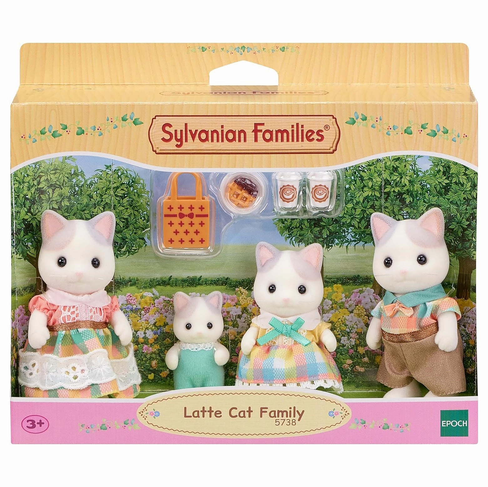 Graffiti Figure Sylvanian Families Latte Cat Family