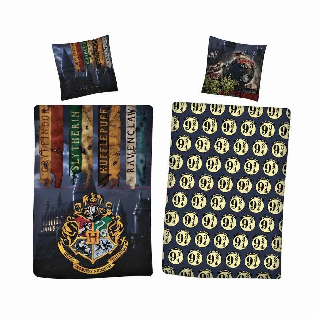 Haunted Party Harry Potter Reversible Duvet Cover Bed 90cm