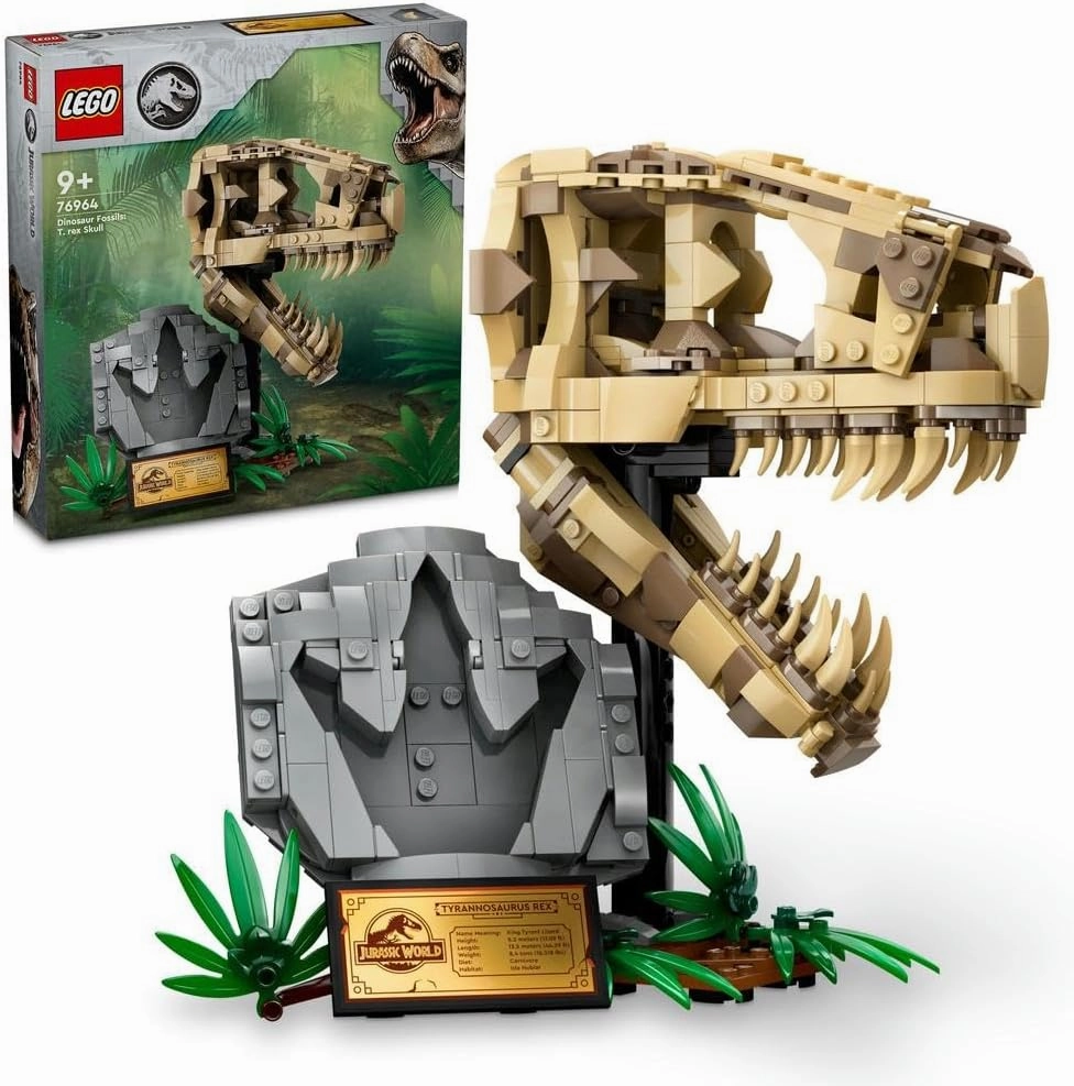 Durable Material Pop Culture LEGO JURASSIC WORLD 76964 Dinosaur Fossils T Rex Skull