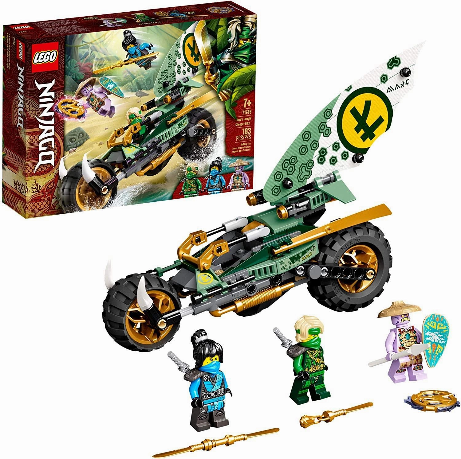 LEGO NINJAGO 71745 Lloyd??s Jungle Chopper Bike Motorbike Toy Legendary Hero