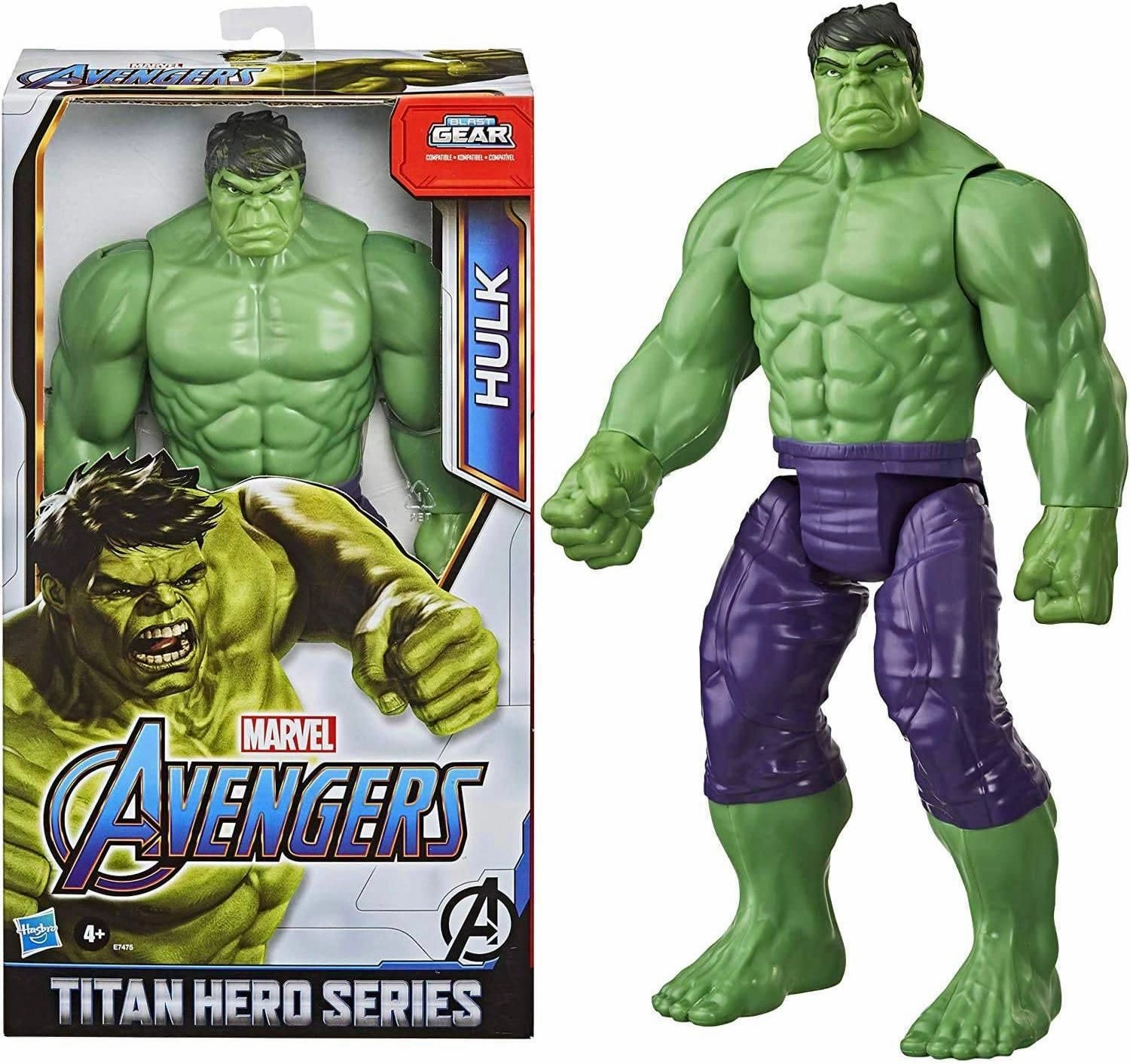 View Creator Spectacular Artist Avengers Marvel Titan Hero Series Blast Gear Deluxe Hulk 12-inch Action Figure