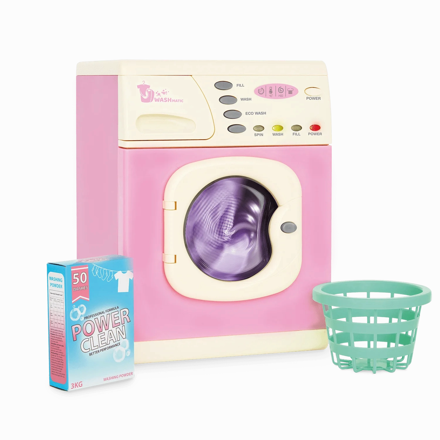 Charming Party Playful Accessories Interactive Electronic Washer Toy Pink