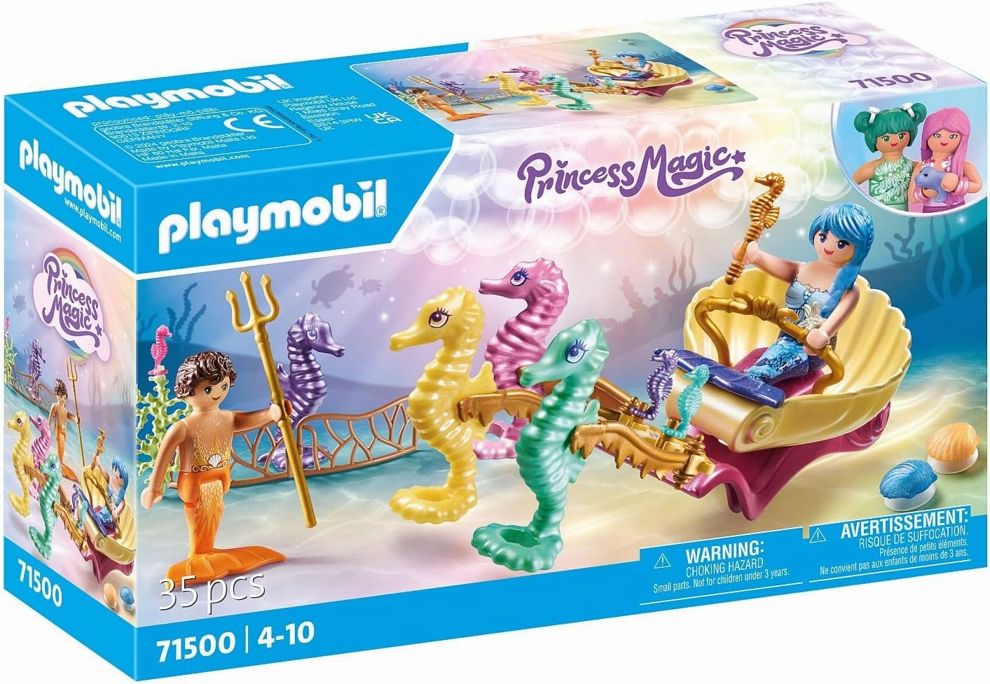 Playmobil 71500 - Princess Magic Mermaid Seahorse Carriage Creepy Ornaments Mysterious Accents