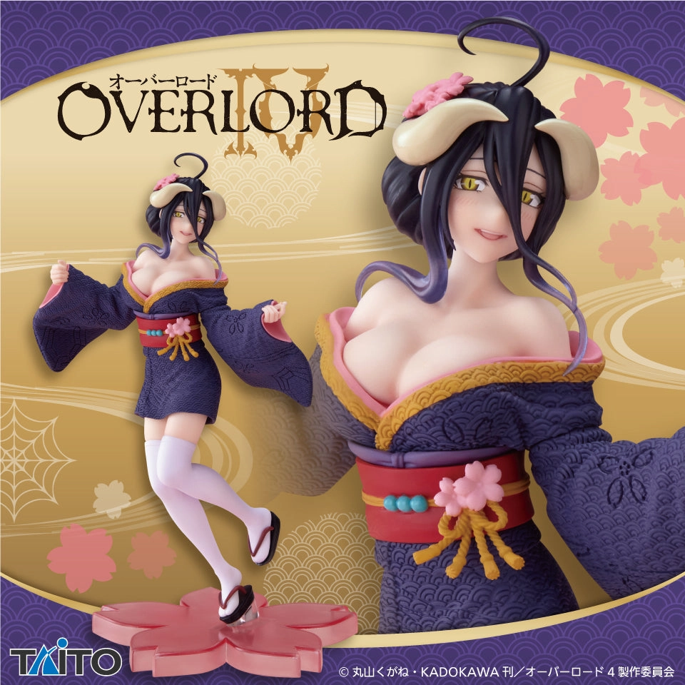 "Overlord IV" Coreful Figure Albedo Sakura Kimono ver. Static Figure Robot Creation