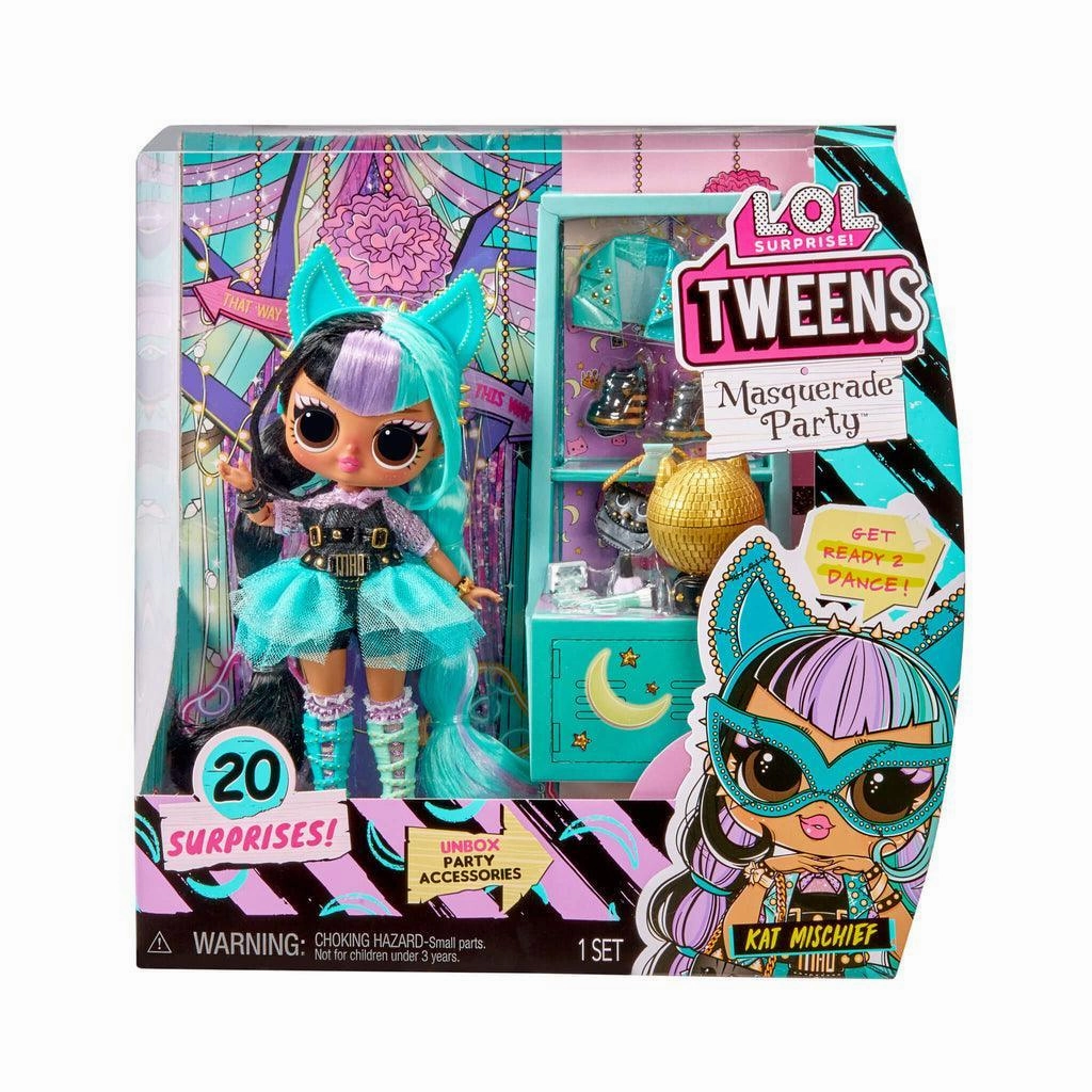 LOL Surprise Tweens Masquerade Party Fashion Doll Kat Mischief Flying Pose