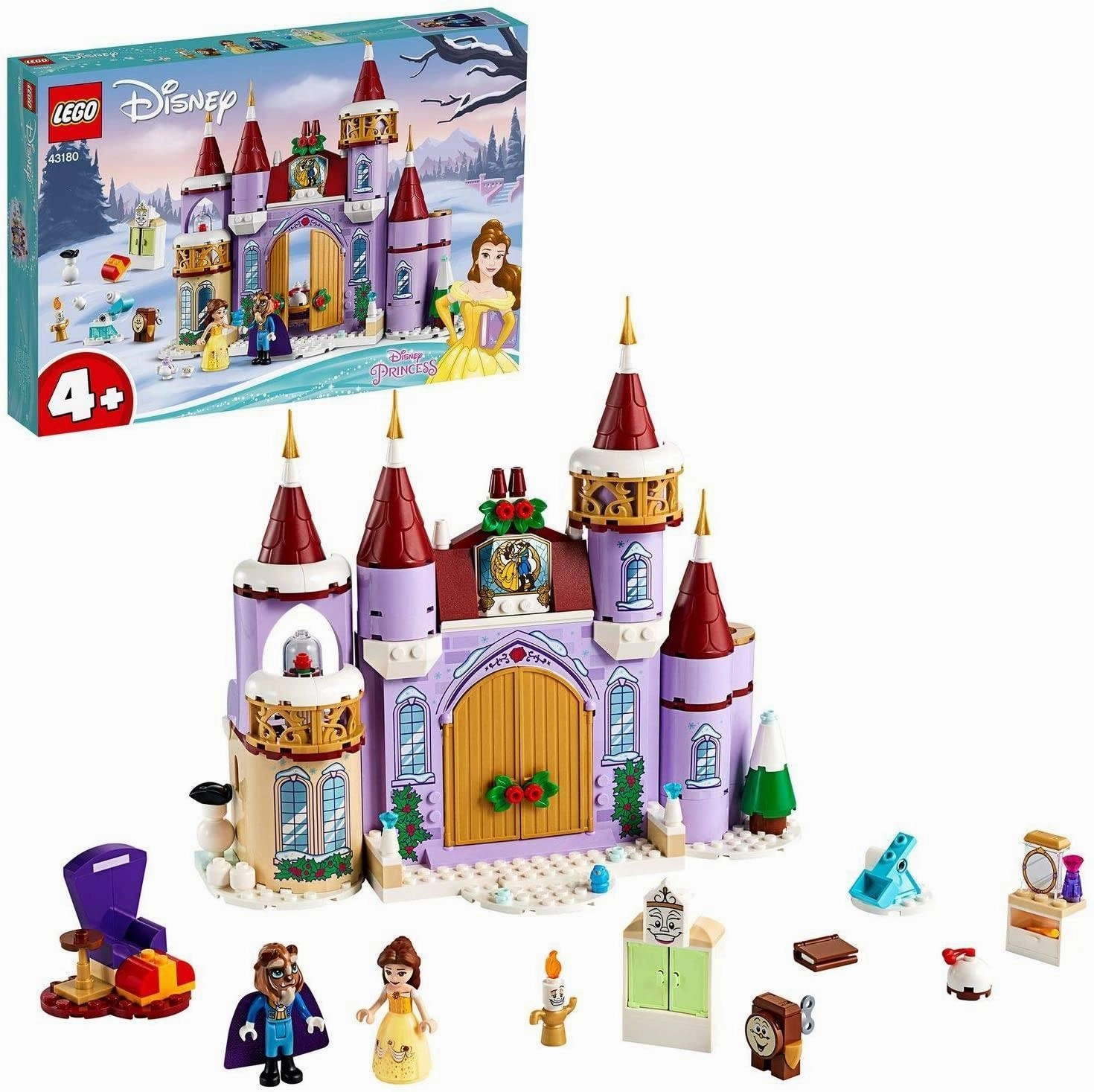 Action Statue LEGO 43180 Disney Princess Belle??s Castle Winter Celebration