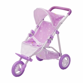 Olivia's Little World Doll Jogging-Style Pram with Canopy, Storage Underneath Battle Hero Bronze Cast