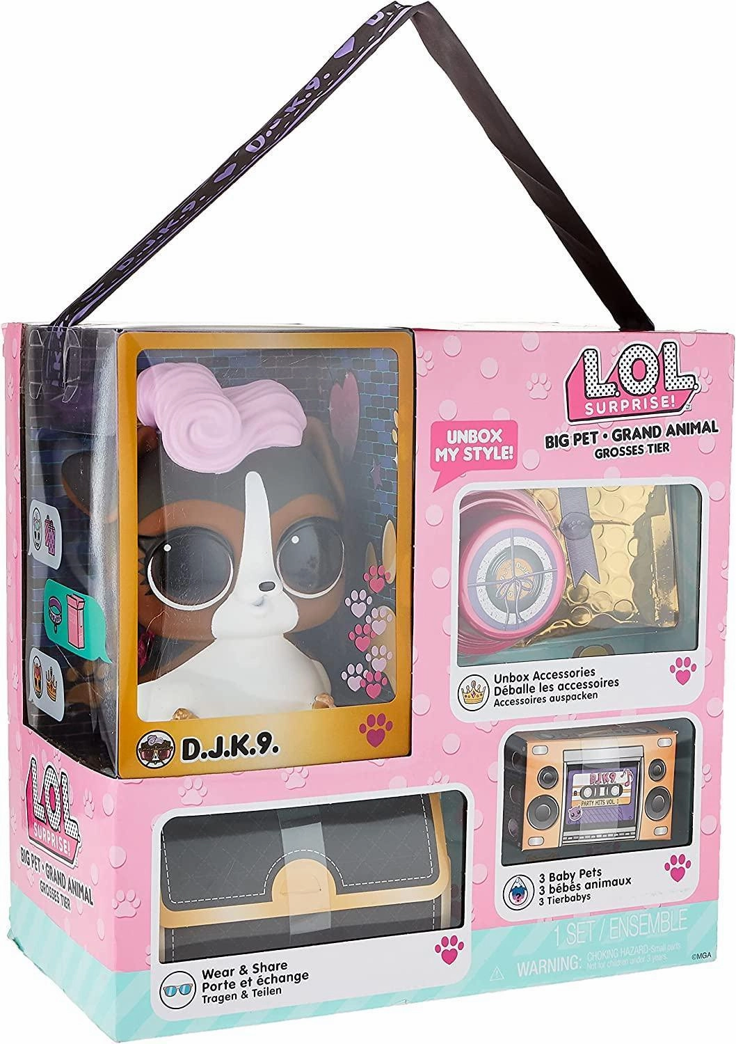 multicultural LOL Surprise Big Pets DJ K.9 Playset