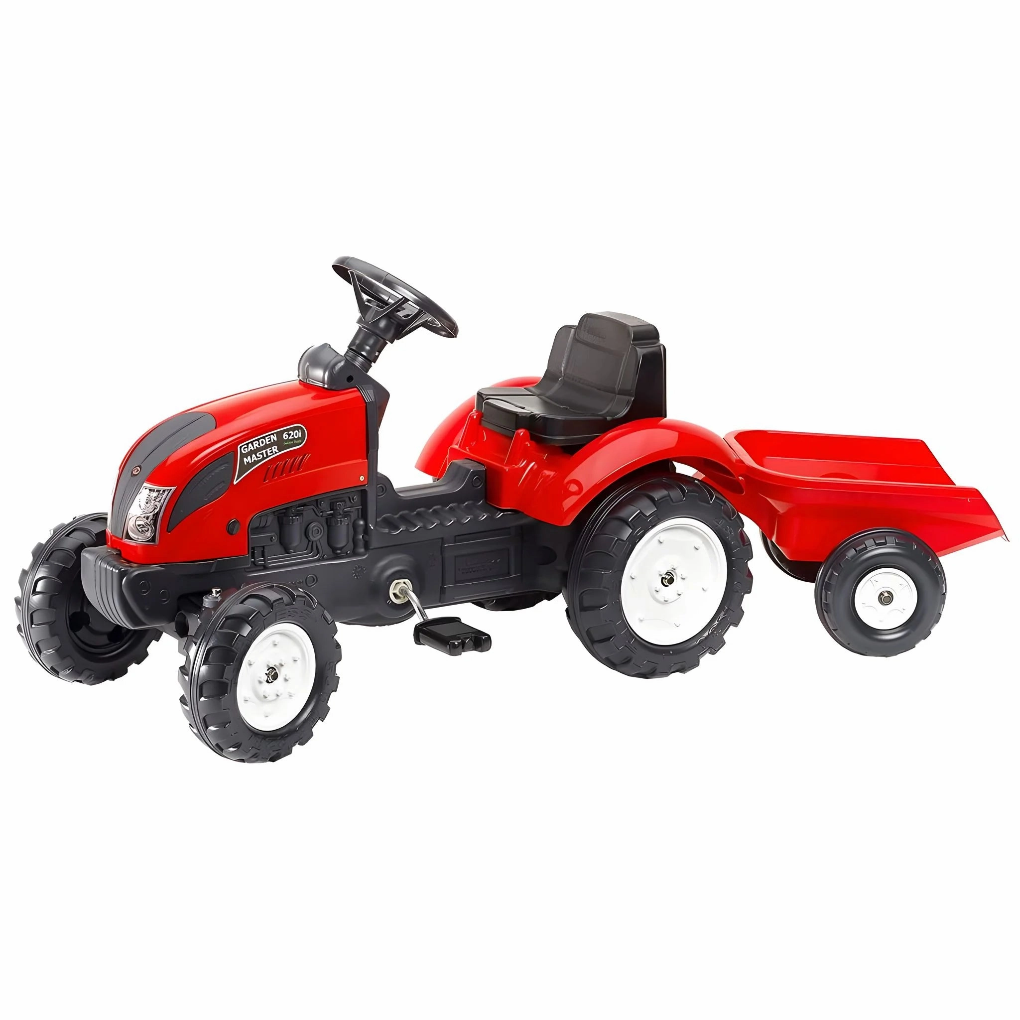 Falk Red Garden Master Tractor Ride-on with Trailer 2/5 Enchanting Decor Scary Supplies