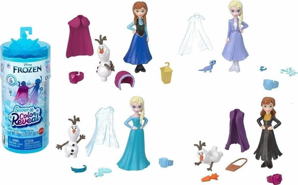 Disney Princess Frozen Small Dolls Colour Reveal 6 Surprises Race Car Driver TV Series