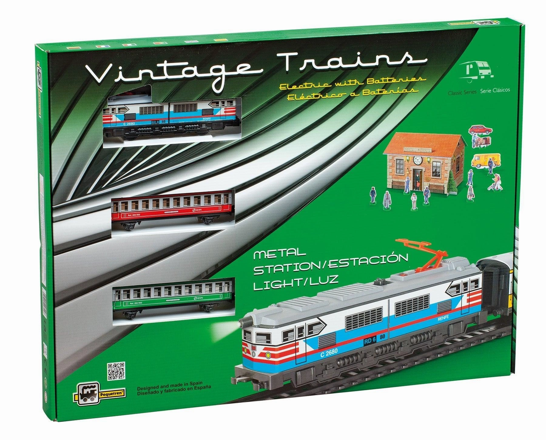 PEQUETREN 302 Passengers Colours Metallic Train Set Beginner Friendly Action Model