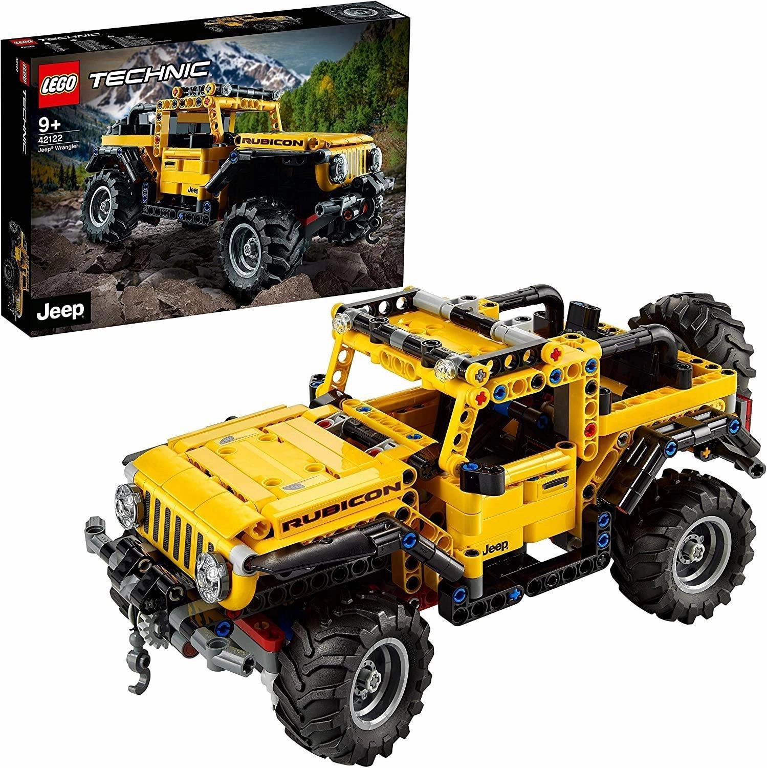 Flying Pose Rare Find LEGO TECHNIC 42122 Jeep Wrangler 4x4 Toy Car Building Set