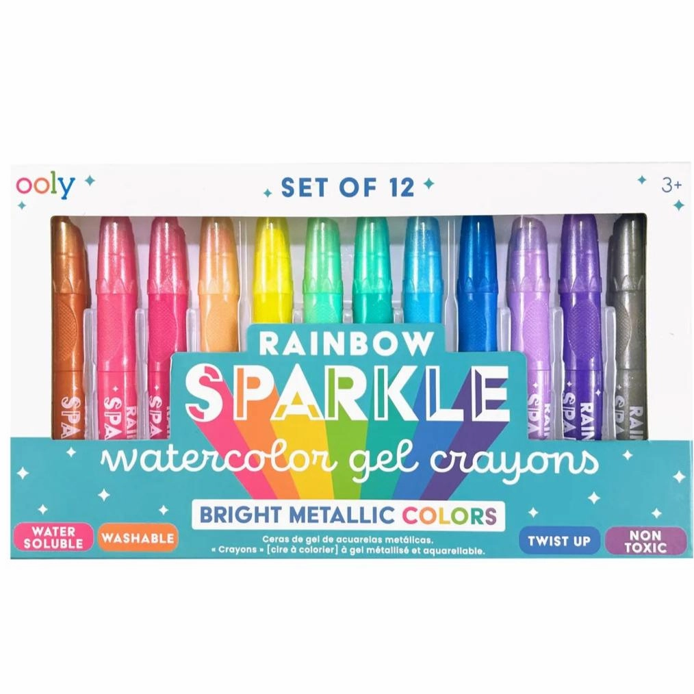 Fantastic Treats Rainbow Sparkle Watercolor Gel Crayons