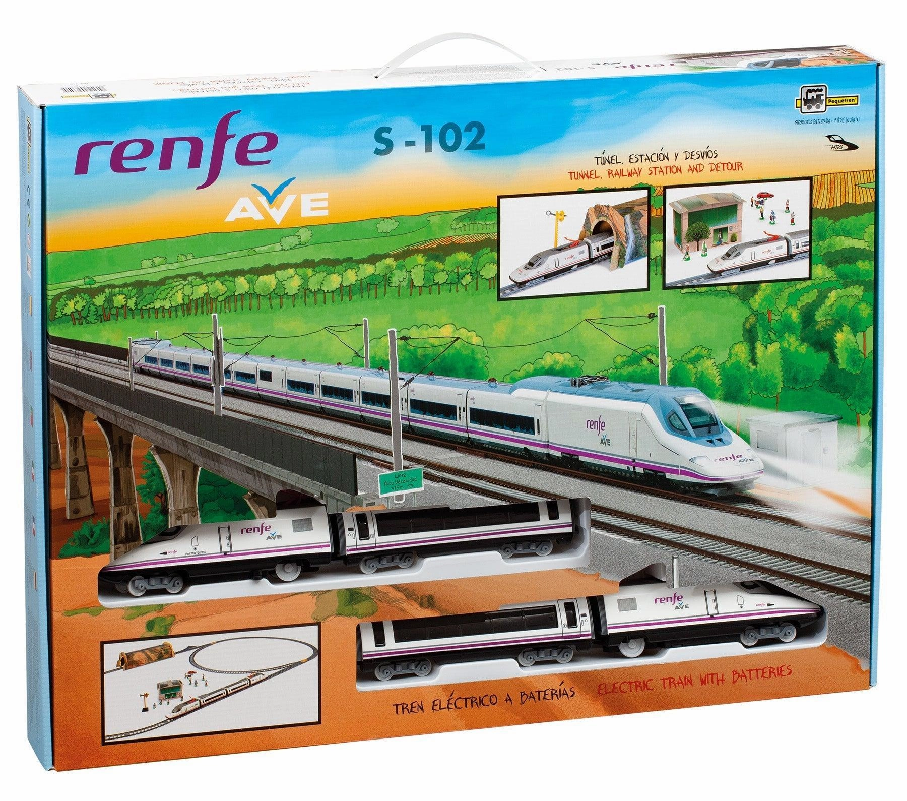 PEQUETREN 750 High-Speed Train Renfe Ave S-102 Monster Figure