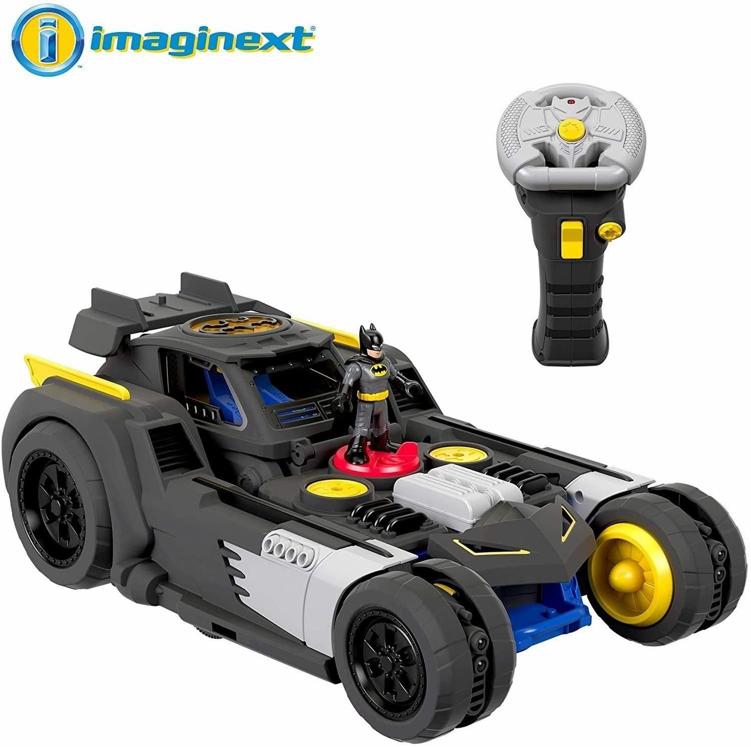 Fisher-Price Imaginext DC Super Friends Transforming Batmobile R/C Multicolor Design