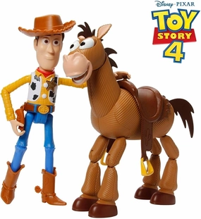 Chrome Plated Disney  Toy Story 4 Woody and Bullseye
