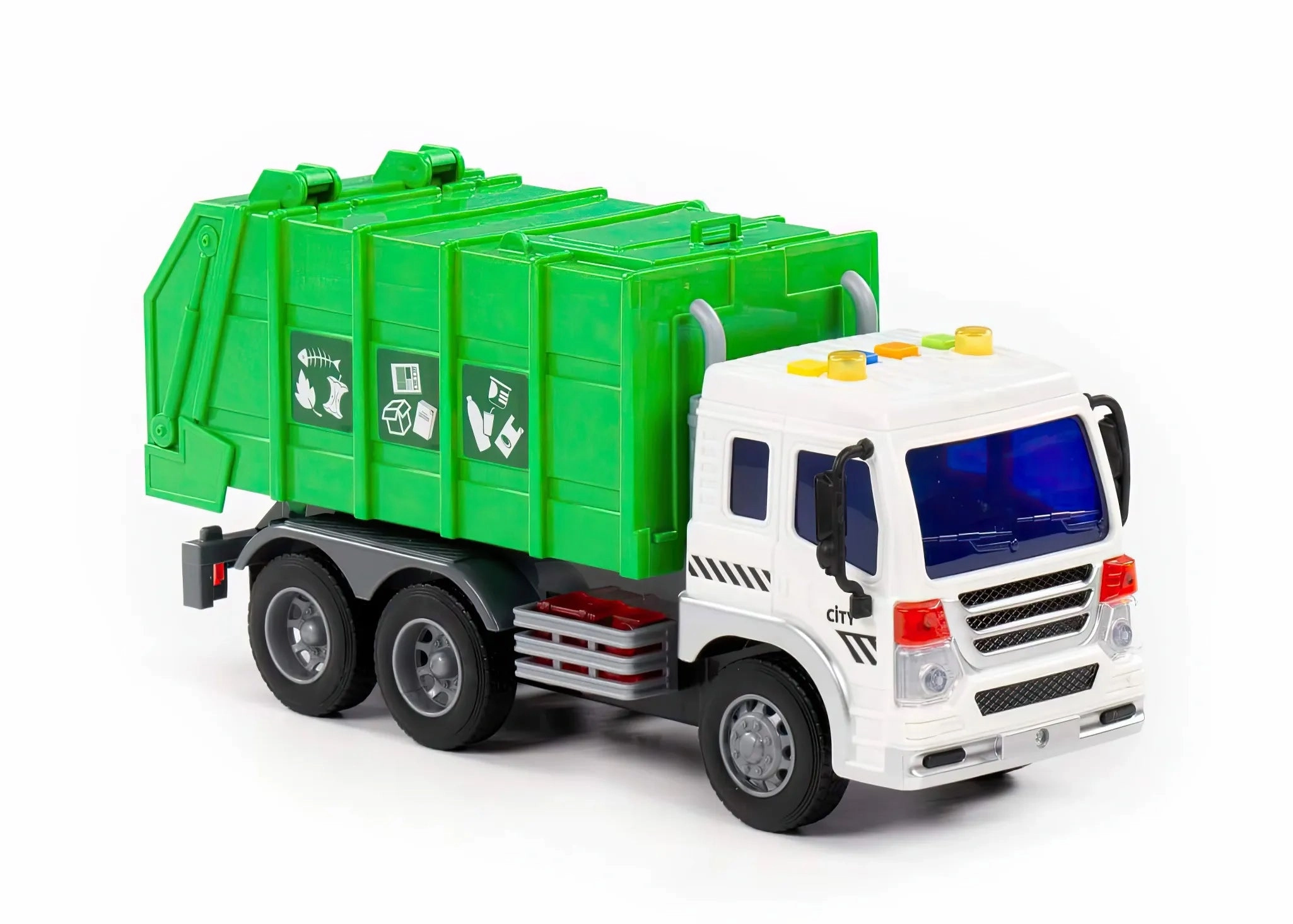 Spooky Displays Playful Accessories Polesie City Garbage Truck ?C Friction-Powered