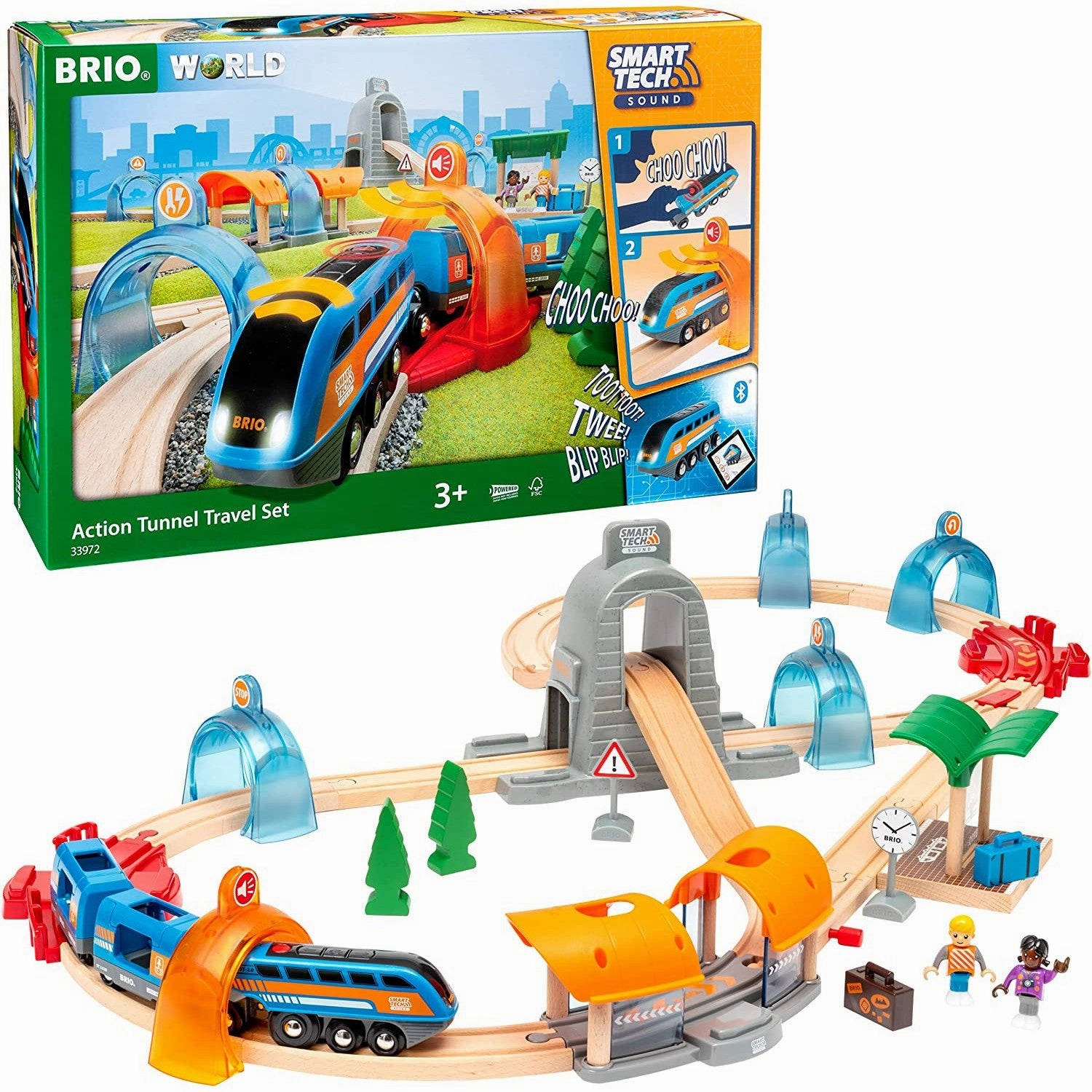 Smart Tech Sound Action Tunnel Train Set Charming Supplies