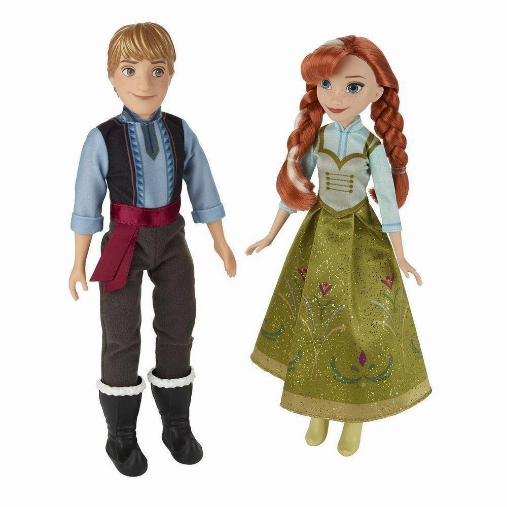 Diorama Accent Realistic Art FROZEN Disney Frozen Anna and Kristoff Doll (Pack of 2)