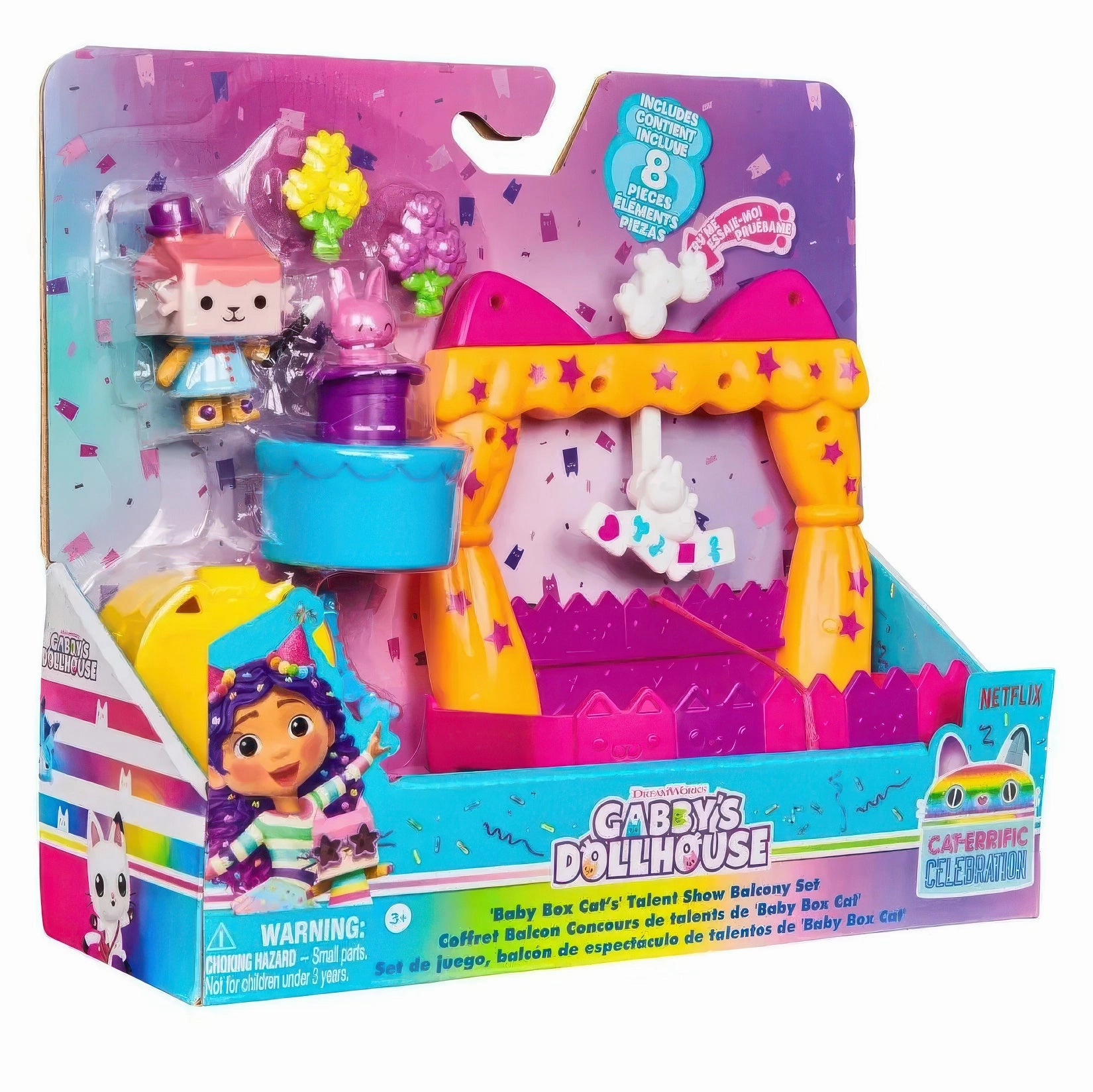 Enchanting Ornaments Ghoulish Decor GABBY'S DOLLHOUSE Baby Box Talent Show Balcony Set