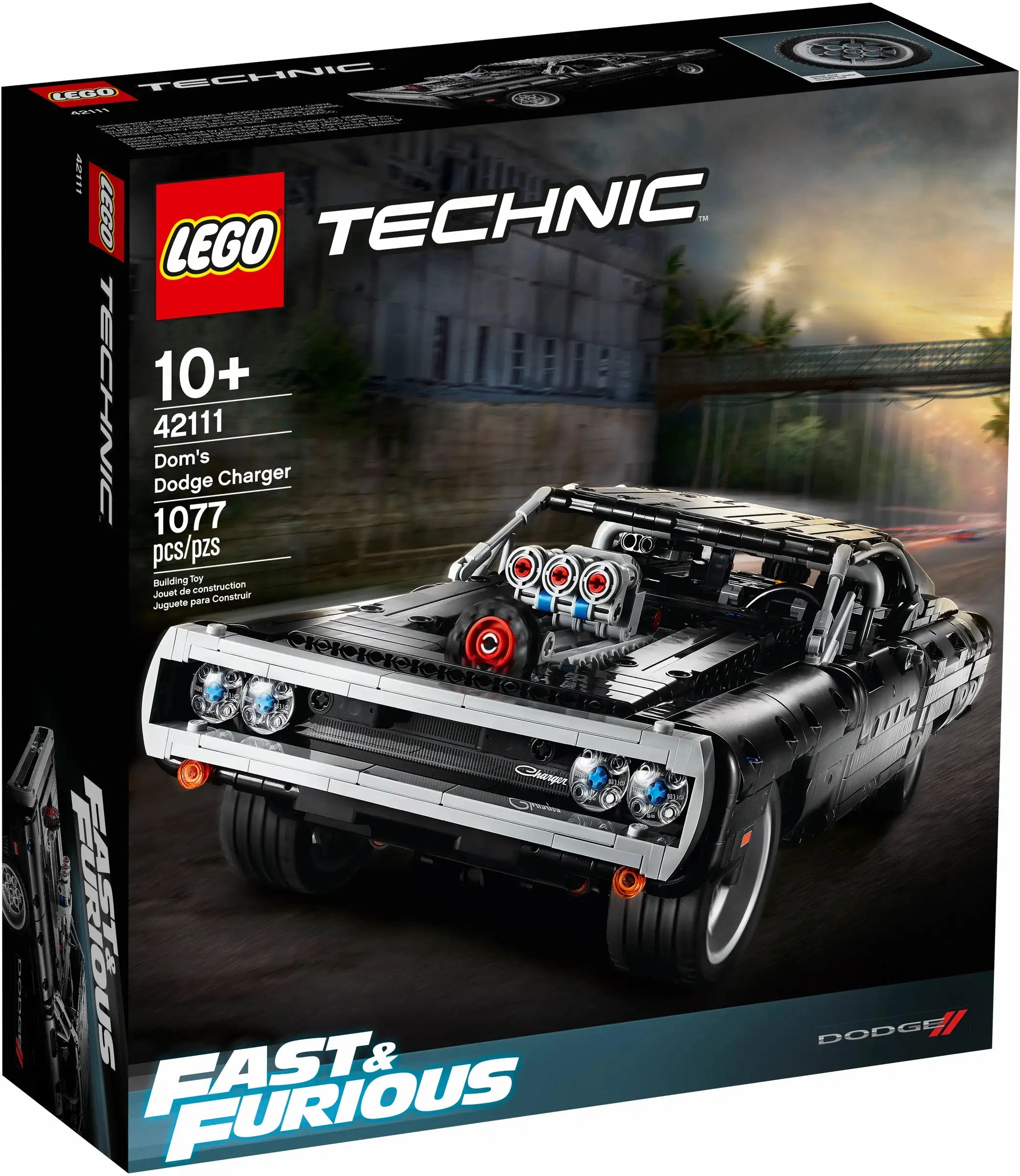 LEGO TECHNIC 42111 Dom's Dodge Charger PVC Toy Display Model