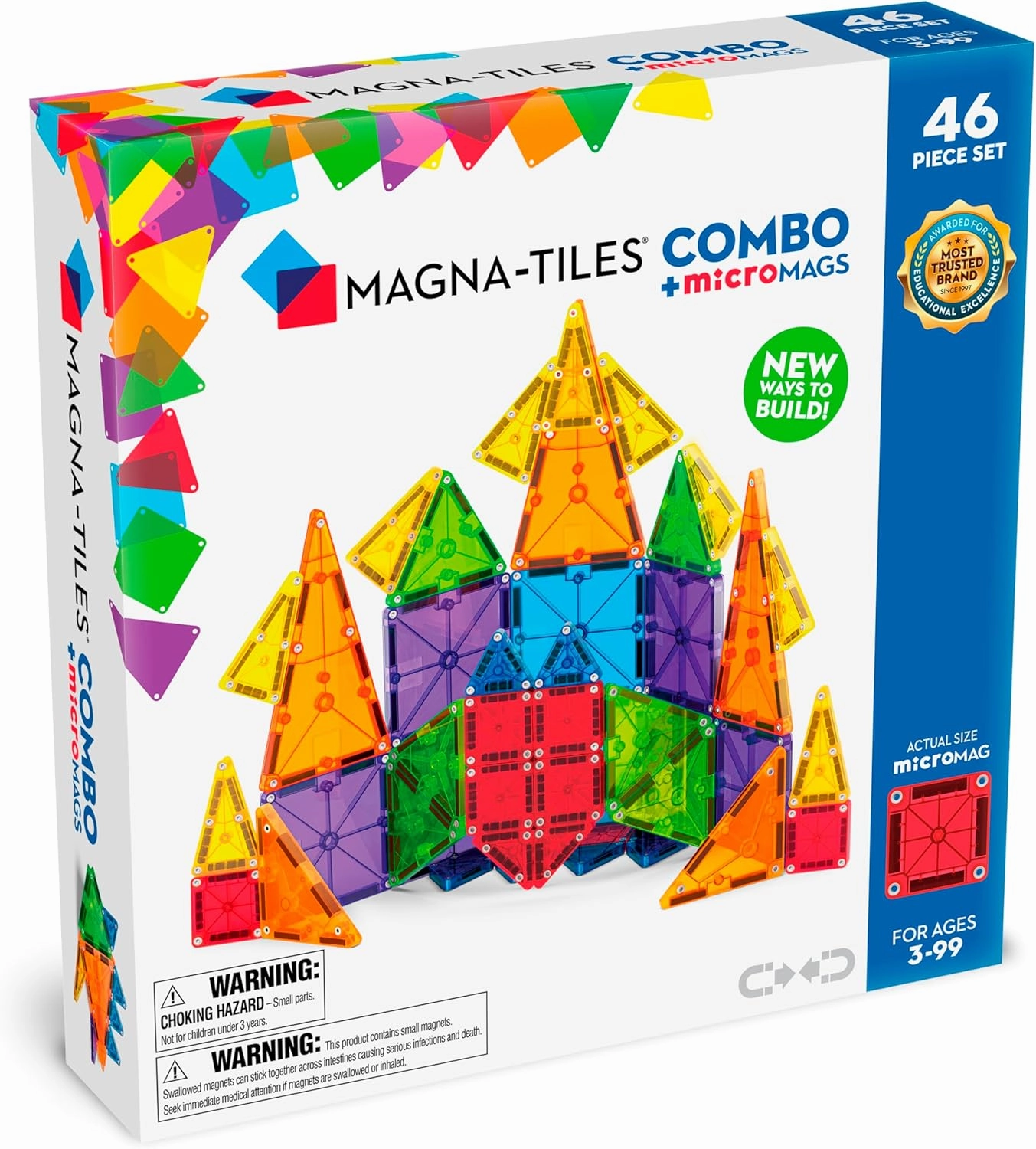 Haunted Designs Haunted Lights Magna Tiles Combo + microMAGS 46 Piece Set