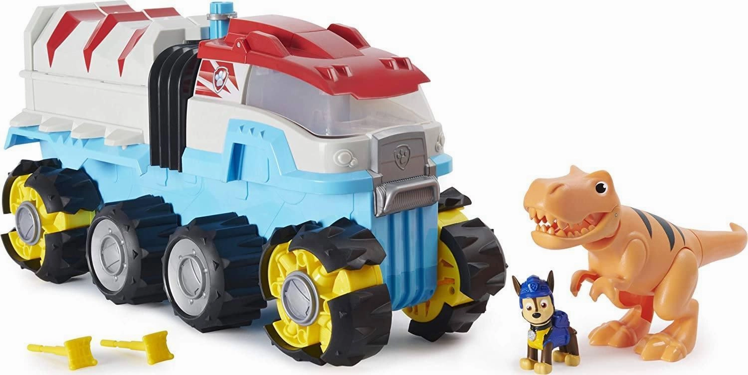 Essential Worker PAW Patrol Dino Rescue Dino Patroller Motorised Team Vehicle with Chase & T-Rex